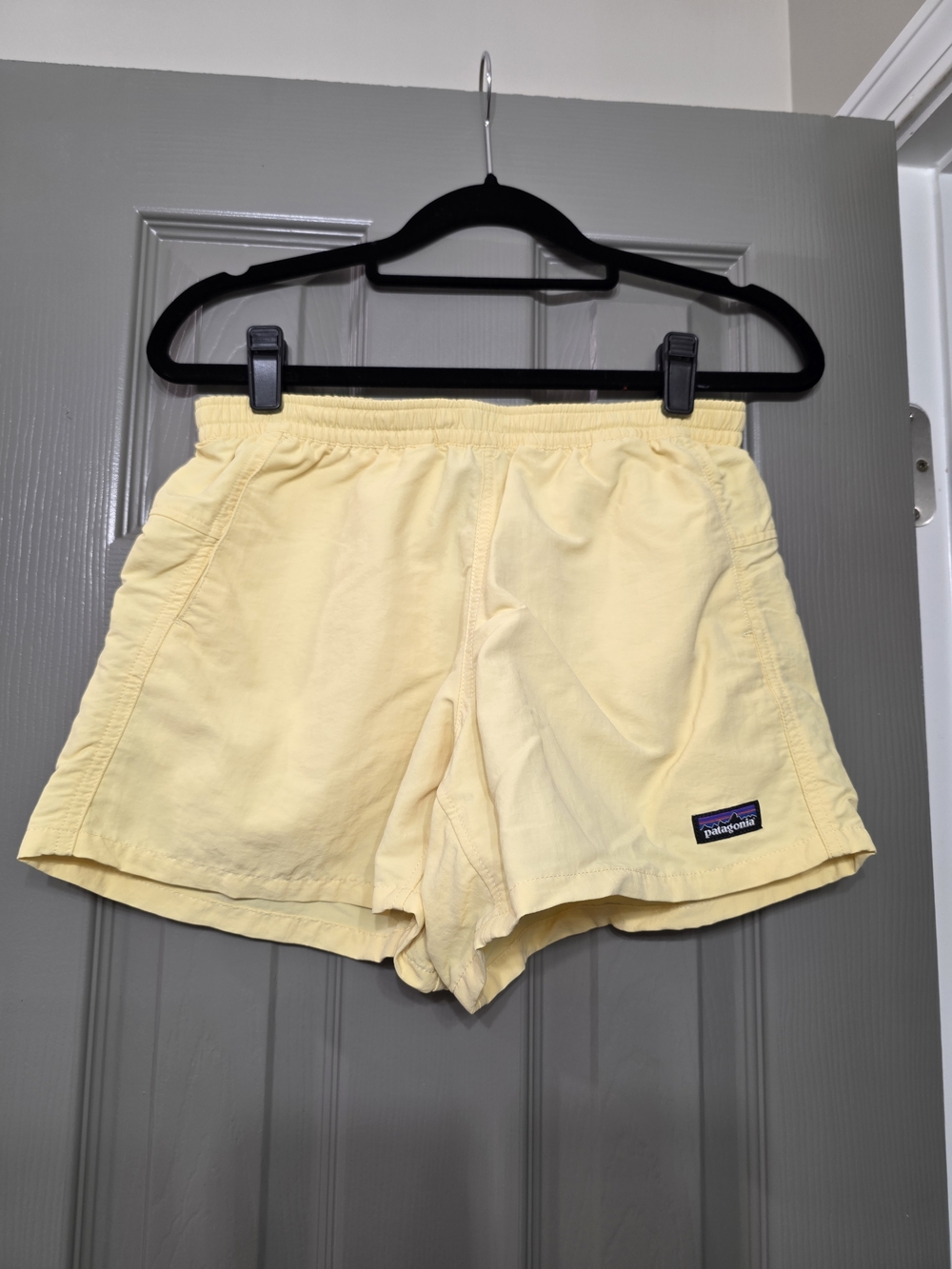 Patagonia Women's Pale Yellow Athletic Shorts